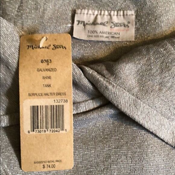 NWT Michael Stars Shine Surplus Halter Dress - Picture 4 of 7